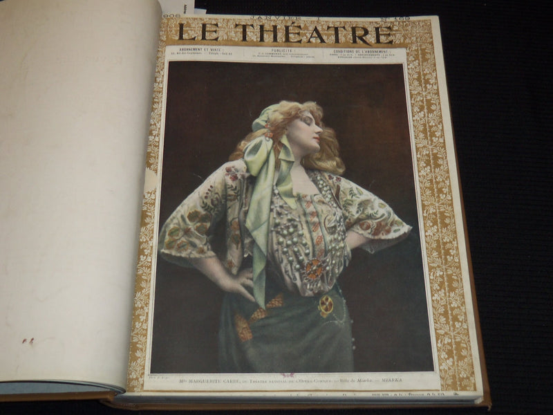 1906 JANUARY-JUNE LE THEATRE MAGAZINE BOUND VOLUME - 12 ISSUES - KD 2278F