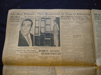 1935 JANUARY 23 PHILADELPHIA RECORD NEWSPAPER-HAUPTMANN PLACED AT SCENE- NP 6009