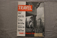 1955 JUNE TRAVEL MAGAZINE - CANADA'S MOUNTAIN CAMPS COVER - B 454B