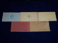 1900'S CARTES & TARJETAS POSTALES VIEW BOOKS LOT OF 5 - K 501