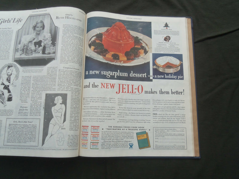 1933 JANUARY-DECEMBER COUNTRY GENTLEMAN BOUND MAGAZINE VOLUME -NICE ADS - R 731T