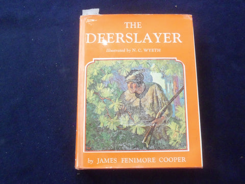 1953 THE DEERSLAYER HARDCOVER BOOK BY J.C COOPER - ILLUS. BY N.C. WYETH- KD 8580