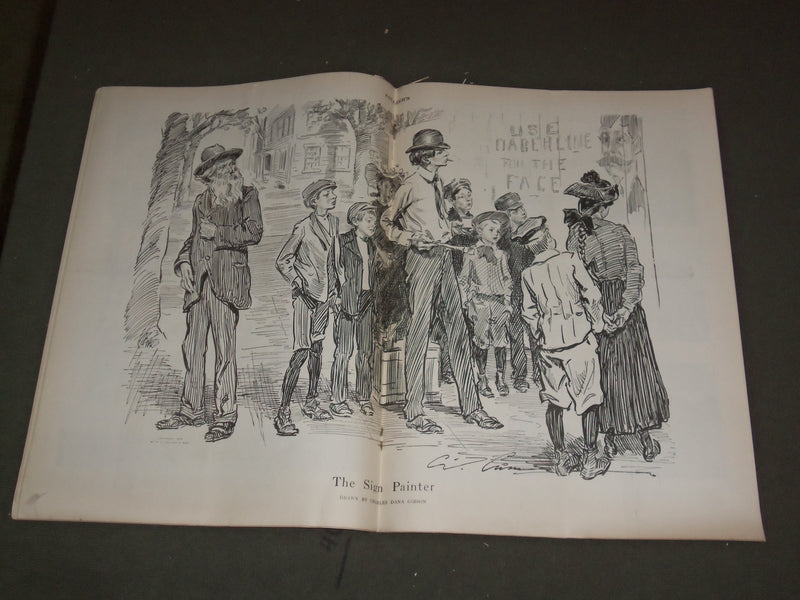 1909 OCTOBER 2 COLLIER'S MAGAZINE - THE FERMENT OF ASIA BY HENRY GEORGE - F 604