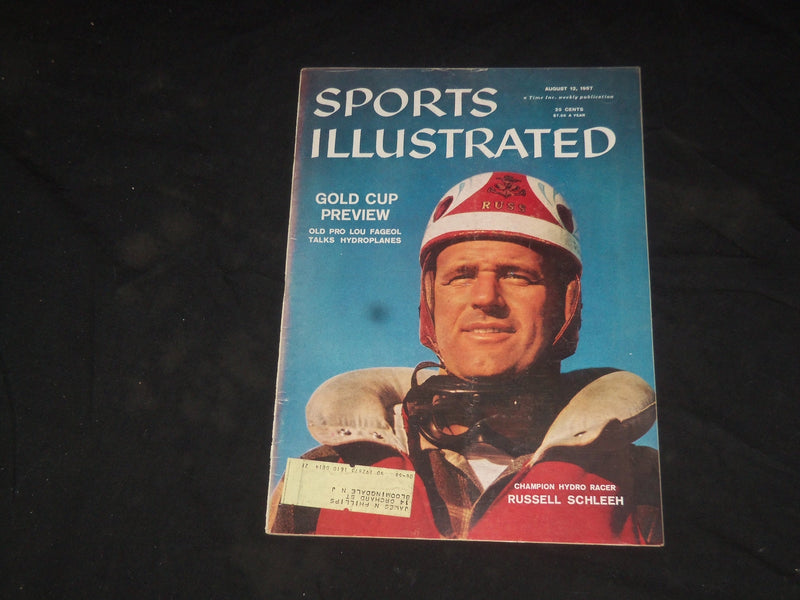 1957 AUGUST 12 SPORTS ILLUSTRATED MAGAZINE - RUSSELL SCHLEEH - SP 8845