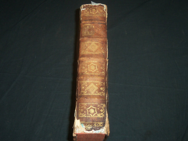 1746 BARTHOLOMAEI CASTELLI LEXICON MEDICUM VOLUME - LATIN - KD 1930