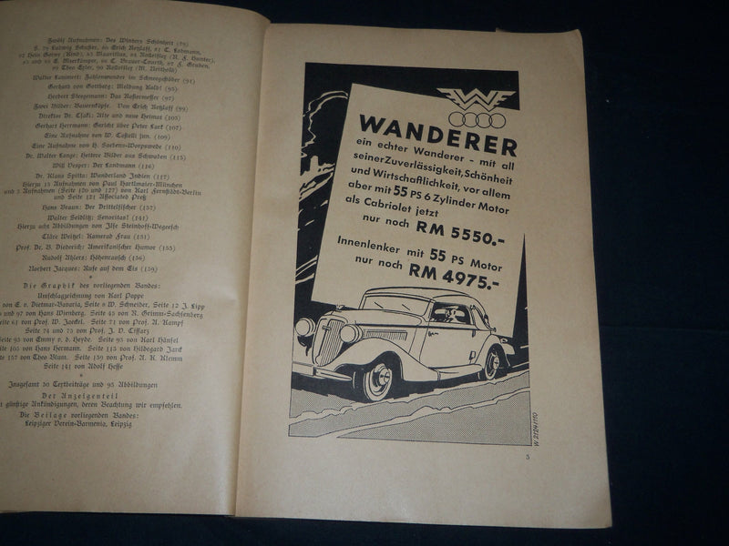 1937 VOLK UND WELT PEOPLE AND THE WORLD MAGAZINE LOT OF 6 ISSUES - WR 1106