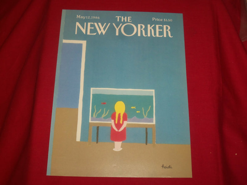 1986 MAY 12 NEW YORKER MAGAZINE FRONT COVER ONLY - GREAT ART FOR FRAMING