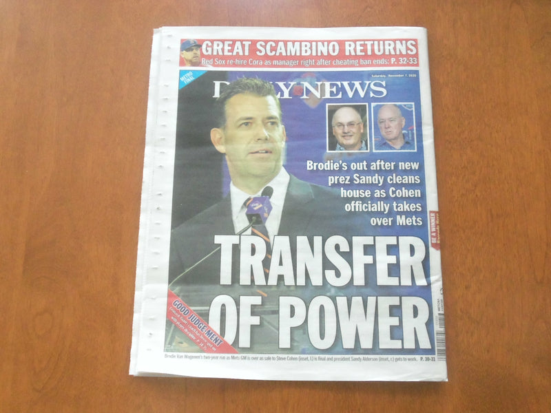 2020 NOVEMBER 7 NEW YORK DAILY NEWS NEWSPAPER-WAITING FOR PA, GA, NV VOTE COUNTS