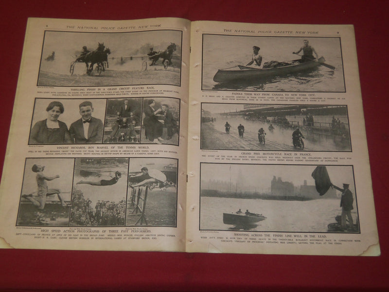 1922 SEPT 16 THE NATIONAL POLICE GAZETTE MAGAZINE - CLARENCE WALKER - B 5747