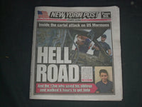 2019 NOVEMBER 7 NEW YORK POST NEWSPAPER - 13 YO SAVED SIBLINGS IN MEXICO ATTACK