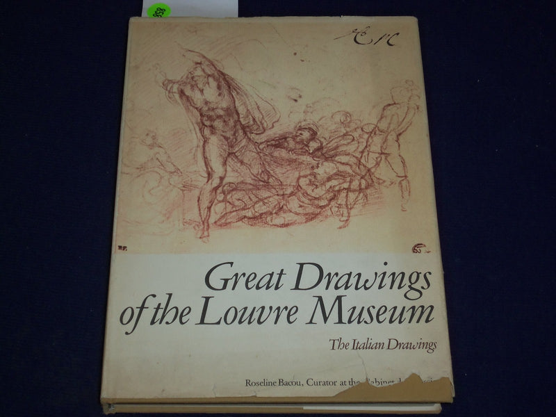 1968 GREAT DRAWINGS THE LOUVRE MUSEUM ITALIAN DRAWINGS BOOK BY BACOU - KD 1636