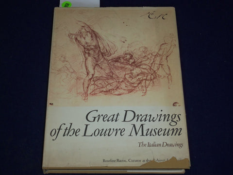 1968 GREAT DRAWINGS THE LOUVRE MUSEUM ITALIAN DRAWINGS BOOK BY BACOU - KD 1636