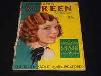 1931 MARCH MODERN SCREEN MAGAZINE - JANET GAYNOR COVER - E 16847