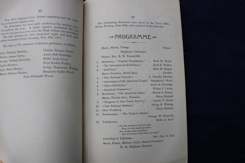 1891 TOWN OF UPTON SCHOOL COMMITTEE REPORT SOFTCOVER BOOK - K 798