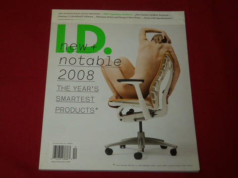 2008 NOVEMBER/DECEMBER I-D MAGAZINE - DESIGN - NEW & NOTABLE PRODUCTS - RC 548
