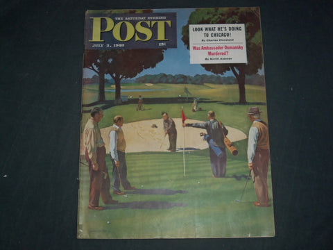1948 JULY 3 THE SATURDAY EVENING POST MAGAZINE - ILLUSTRATED COVER - SP 2478B
