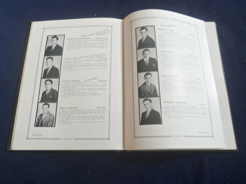 1931 NYSSAN NYS INST. OF APPLIED AGRICULTURE YEARBOOK - FARMINGDALE, NY- YB 2705