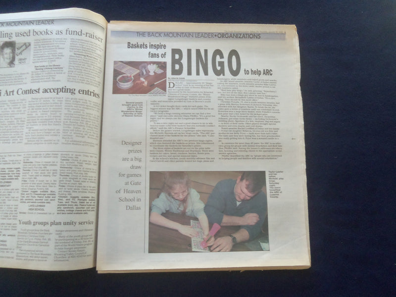 1999 JAN 28 THE BACK MOUNTAIN LEADER NEWSPAPER-SHAVERTOWN, PA-W. LANDER -NP 6170