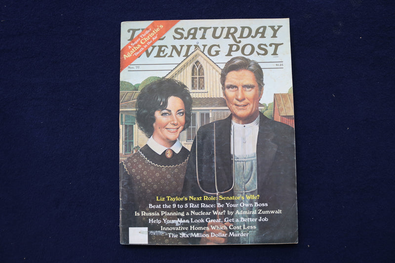 1977 NOVEMBER SATURDAY EVENING POST MAGAZINE - ELIZABETH TAYLOR COVER - E 23402