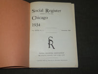 1934 & 1935 CHICAGO SOCIAL REGISTRY BOOK LOT OF 2 - KD 5194