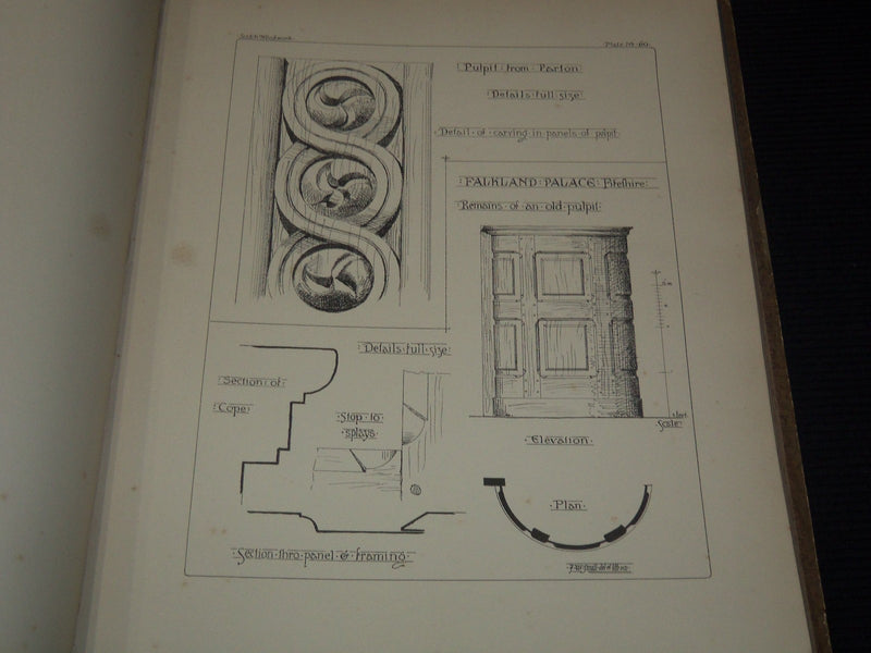 1870'S SCOTTISH WOODWORK XVI & XVII CENTURIES VOLUME #175 OF 250 - Z 229
