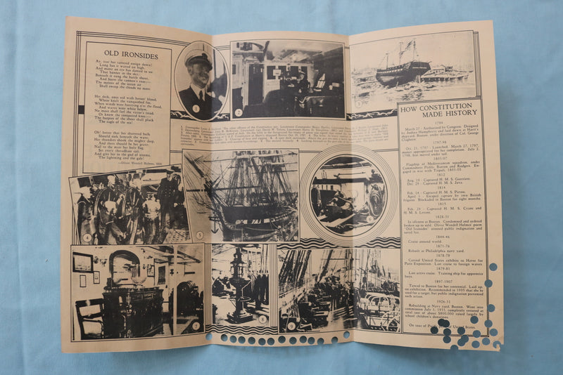 1933 U.S. FRIGATE CONSTITUTION OFFICIAL PROGRAM - K 2560