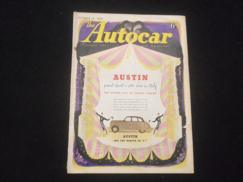 1948 OCTOBER 15 THE AUTOCAR MAGAZINE - AUSTIN - BRITISH - J 7831