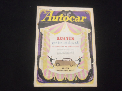 1948 OCTOBER 15 THE AUTOCAR MAGAZINE - AUSTIN - BRITISH - J 7831