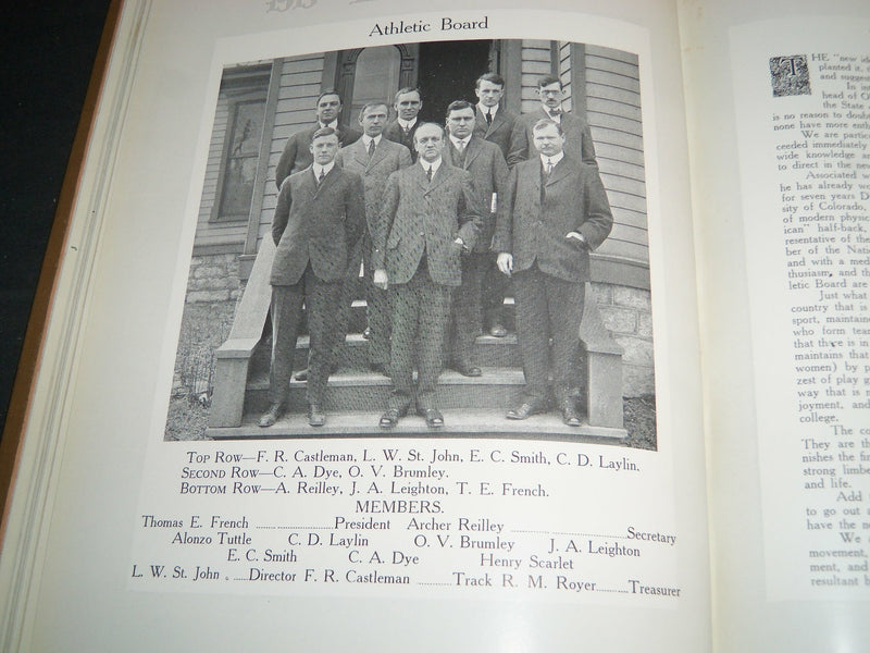 1913 MAKIO THE OHIO STATE UNIVERSITY YEARBOOK - BUCKEYES FOOTBALL - YB 1749