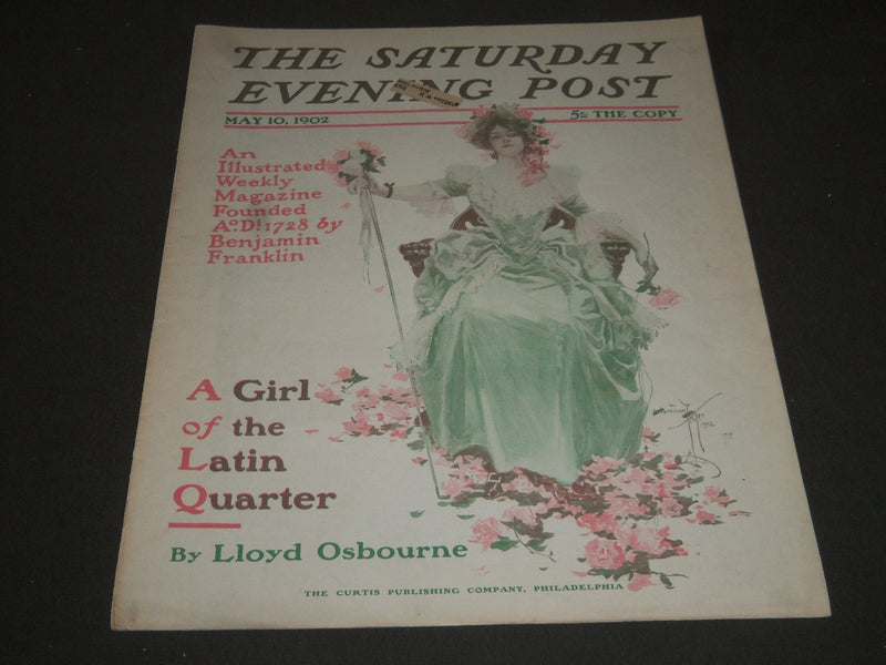 1902 MAY 10 THE SATURDAY EVENING POST MAGAZINE - HARRISON FISHER COVER - SP 1041
