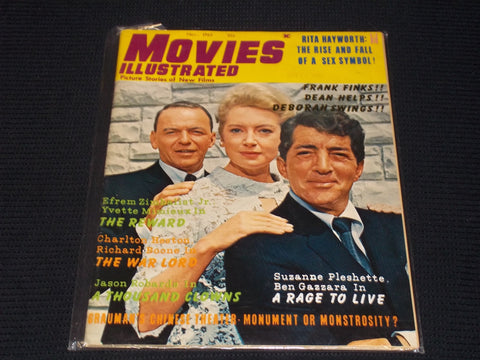 1965 NOVEMBER MOVIES ILLUSTRATED MAGAZINE - SINATRA MARTIN KERR - E 13270