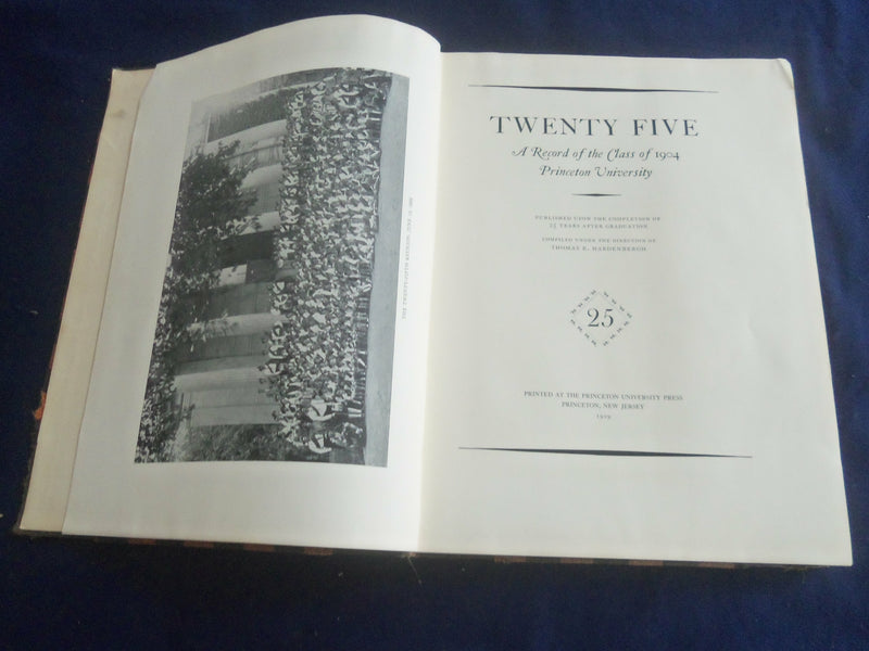 1904 PRINCETON UNIVERSITY 25 YEAR RECORD PUBLISHED 1929 -PRINCETON, NJ - YB 2713
