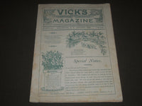 1892 JANUARY VICK'S ILLUSTRATED MONTHLY MAGAZINE - ROCHESTER NEW YORK - J 2565