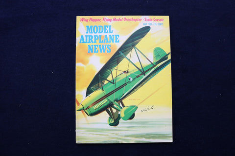 1957 MAY MODEL AIRPLANE NEWS MAGAZINE - GREAT LAKES TRAINER COVER - E 11528
