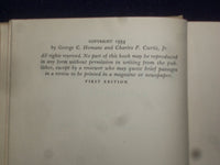 1934 INTRODUCTION TO PARETO HARDCOVER BOOK-HOMANS & CURTIS-1ST EDITION - KD 9202