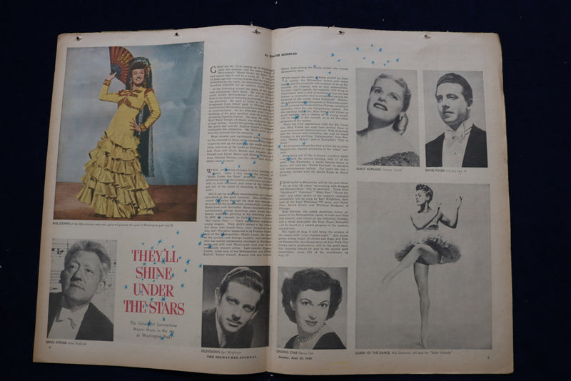 1950 JUNE 25 SCREEN RADIO TELEVISION MAGAZINE - CECILE AUBREY COVER - E 23095