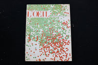1963 JANUARY L'OEIL MAGAZINE - A BEAUTIFUL ILLUSTRATION COVER - E 9845