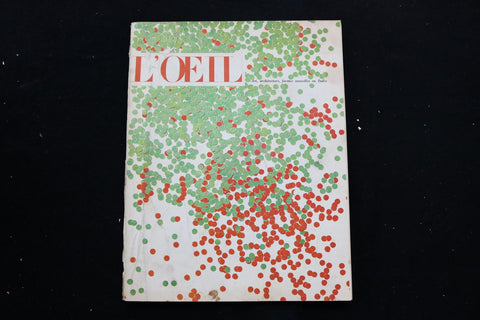 1963 JANUARY L'OEIL MAGAZINE - A BEAUTIFUL ILLUSTRATION COVER - E 9845