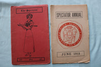 1911-1925 PATTERSON, NJ HIGH SCHOOL - SPECTATOR MAGAZINES - LOT OF 8 - K 3349