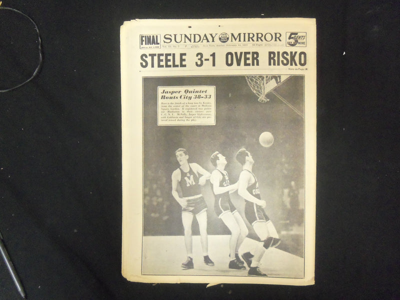 1937 FEBRUARY 14 NY SUNDAY MIRROR-OFFICIALS ON TRIAL IN 'TORTURE MURDER'-NP 2324