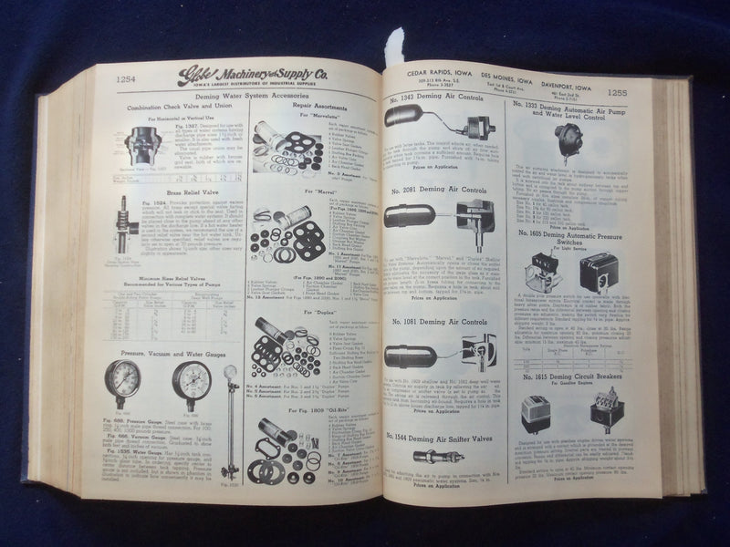 1949 GLOBE MACHINERY AND SUPPLY CO. HARDCOVER CATALOG NO. 50 - IOWA - R 98H