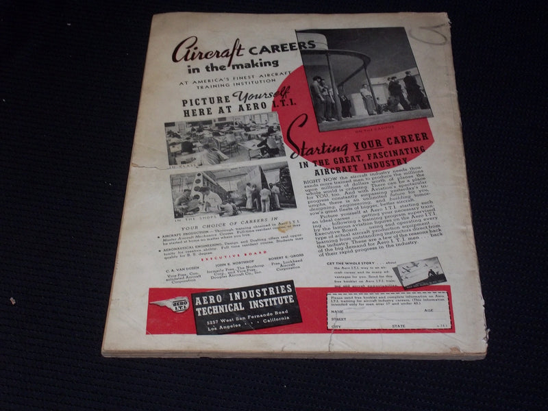 1939 FEBRUARY AIR TRAILS MAGAZINE - NICE ILLUSTRATED BRIDGE COVER - E 7082
