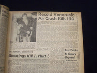 1969 MAR 17 BOSTON RECORD AMERICAN NEWSPAPER- 150 KILLED PLANE DISASTER -NP 6333