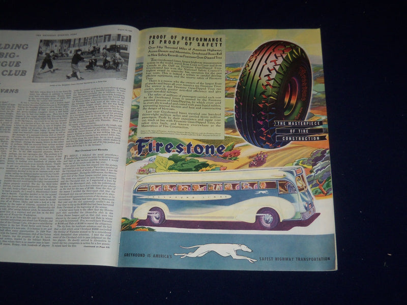 1936 AUGUST 29 THE SATURDAY EVENING POST MAGAZINE - ILLUSTRATED COVER - SP 5504