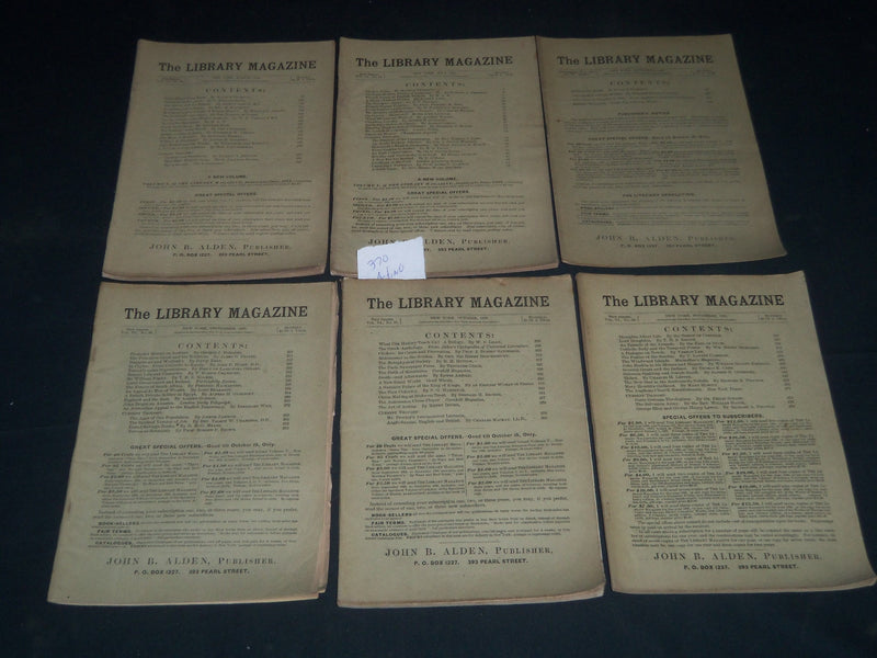 1885 THE LIBRARY MAGAZINE LOT OF 13 ISSUES - COMPLETE YEAR - NEW YORK - WR 684