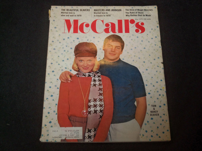1970 MAY MCCALL'S MAGAZINE - TOM & NANCY SEAVER COVER, STORIES & ADS - ST 6334