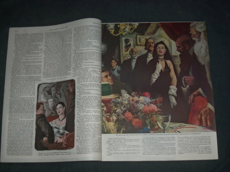 1944 SEPTEMBER 9 THE SATURDAY EVENING POST MAGAZINE- ILLUSTRATED COVER- SP 2476O