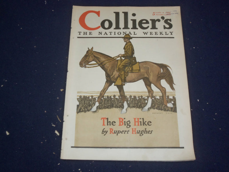 1916 NOVEMBER 11 COLLIER'S MAGAZINE - THE BIG HIKE BY RUPERT HUGHES - ST 6714