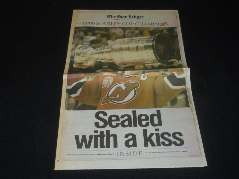 2000 JUNE 12 THE STAR-LEDGER NEWSPAPER-NJ DEVILS STANLEY CUP- LOT OF 8 - NP 4231