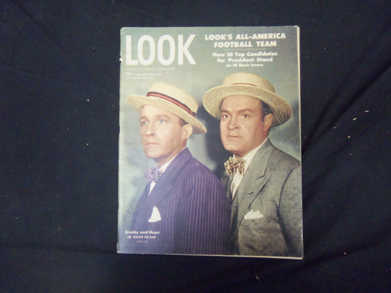 1947 DECEMBER 23 LOOK MAGAZINE - BING CROSBY AND BOB HOPE - ST 2822